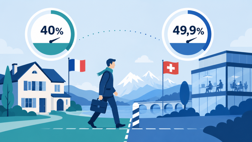 Frontalier entre la France et la Suisse avec les seuils de télétravail 2026